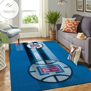 La Clippers Nba Team Logo Nice Gift Home Decor Rectangle Area Rug
