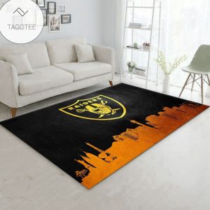 Las Vegas Raiders Skyline Nfl Team Logos Area Rug Living Room Rug Christmas Gift Us Decor